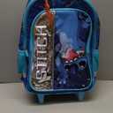 Disney's Stitch 16" Rolling Travel Backpack With Wheels And A Keychain
