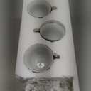 Set of 6 Tea Cups and Saucers Tea Party Decorations Floral Porcelain 5.4 oz British Gift for Women Birthday Party, Church, and Mother's Day (Stylish Style)