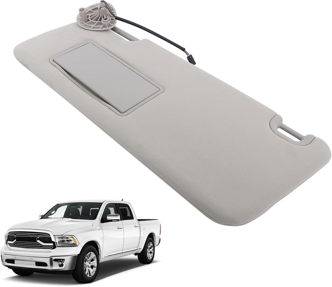 GXYWADY Gray Sun Visor Left Replacement for Ram 1500 2500 3500