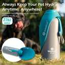 LumoLeaf Insulated Dog Water Bottle 27 oz Stainless Steel - Keep Water Cool or Warm, Portable Pet Water Bowl for Travel, Wide Mouth for Easy Ice Filling & Cleaning