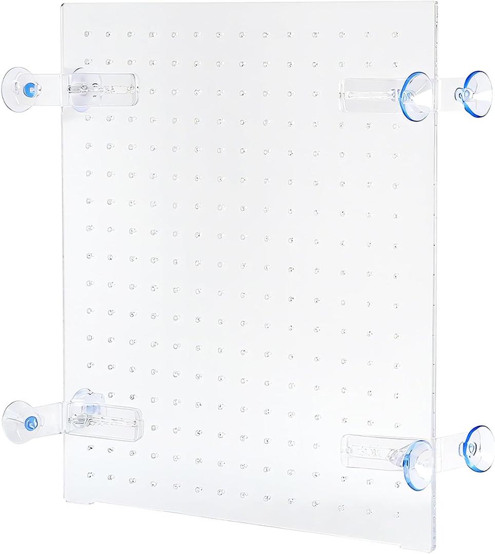 Fish Tank Divider, Acrylic Aquarium Divider, Fish Tanks Separator for Multi Purpose Fish Isolation, Adjustment Clear Fish Tank Separator Set with Suction Cups