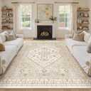 zesthome 8x10 Area Rugs for Living Room,Non-Slip Backing Washable Rugs,Vintage Large Area RugStain Resistant Home Decor Rug