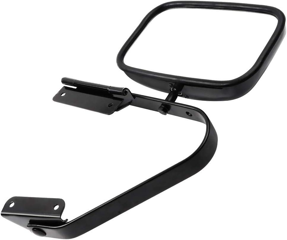 ECCPP Manual Telescopic Towing Mirror For Ford F150/Bronco (1980-1996) Black Textured Housing Replacement