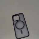 SUPFINE Magnetic for iPhone 14 Pro Case (Compatible with MagSafe) (Military Grade Drop Protection) Translucent Matte Shockproof Phone Case,Navy Blue