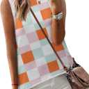 Zeagoo Womens Sleeveless Sweater Vest Crewneck Knit Loose Sweater Tank Tops Lightweight Shirts Blouses 2026 (S)