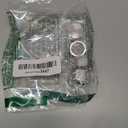 uxcell 4pcs Hex End Cap 304 Stainless Steel Nut with Washer, PT 3/8" Female Thread Pipe Fitting, Gas Line Water Line Stop Valve Cap Tubing Ends for Plumbing Fittings, Silver Tone