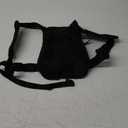 Inspack Dog Backpack Carrier/Cat Carrier, Adjustable Pet Front Carriers Travel Bag for Puppy Medium Dogs, Legs Out, Soft Ventilated Dog Chest Carry Backpacks for Hiking/Camping, 2.5-4 lbs, Black