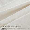 Cream Linen Cafe Curtains 24 Inch Length Pinch Pleated 2 Panels Set Farmhouse Short Kitchen Window Curtains Light Filtering Semi Sheer Pinch Pleat Back Tab Small Window Drapes for Bathroom Camper RV