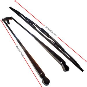 JEENDA Windshield Wiper Arm & Blade 7188371 7188372 for Bobcat Loader 751 753 763 863 864 873 883 963 S100 S130 S150 S160 S175 S205 S220 S250 S300 S330 T110 T140 T180 T190 T200 T250 T300 T320
