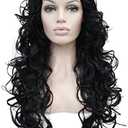 3/4 Band Headband wig Women's Dark Black Long Curly Wigs for Women ladies wigs Wiginway