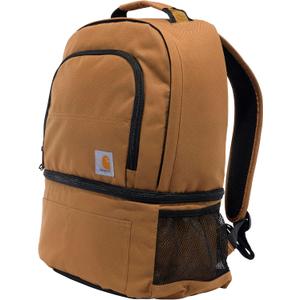 Carhartt Insulated 24 Can Two Compartment Cooler Backpack, Fully-Insulated Base, Durable Water-Resistant for Camping, Beach & Travel