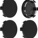 TMS 2.7Inch 68MM Wheel Center Caps for BMW 3 Series 4 Series 5 Series X Serires Z Series Rim Hub Caps 3613 6783 536, Pack of 4 (Matte Black, Outer 69MM, Inner 65MM, Easy DIY Installation)