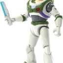 Mattel Disney and Pixar Lightyear Buzz Lightyear Action Figure & Accessory, Space Ranger Alpha Set with Laser Blade, 5-inch (Multicolor)