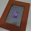 Textured Picture Frame with Stand, PU Leather, Multiple Colors Available(Brown)