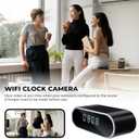 Wireless Clock Camera Spy Camera HD 1080P Security Nanny Cams with Night Vison and Motion Detection for Home/Office/ Baby/Elder/Pet Care