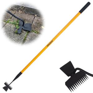 Weed Puller Tool, Heavy Duty Long Handle Stand Up Manual Weeder Remove for Yard Lawn Patio Garden -55Inch