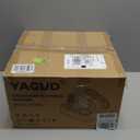 Under Desk Machine, Electric Ellipse Leg Exerciser for Senior, 13 Adjustable Speeds Quiet and Portable Seated Pedal Exerciser for Training with Remote Control (Orange)