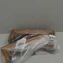 SRIWATANA Floating Shelves Wall Mounted, Solid Wood Shelves Wall Bookshelves Set of 6 for Bedroom, Living Room, Bathroom, Kitchen 