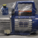 VIVOHOME 110V 1/3 HP 4CFM Single Stage Rotary Vane Air Vacuum Pump and R134a AC Manifold Gauge Set Kit with Leak Detector Carry Bag for HVAC Air Conditioning Refrigeration Recharging ETL Listed (blue)