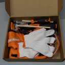 Hi-Spec 16pc Orange Kids Tool Kit Set & Child Size Tool Belt. Real Kit for DIY Building, Woodwork & Construction Learning for Kids