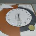 FLEBLE Decorative Wall Clocks Silent Quality Quartz Wall Clock Battery Operated Large Wall Clock for Living Room,Kitchen,Home,Bathroom,Bedroom Wall Decor,18x20 inches