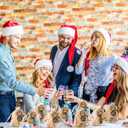 Yinkin 60 Pcs Christmas Thank You Keychain Gifts with Thank You Tag Bags Gift for Christmas Party Favors Employee Coworker (Black)