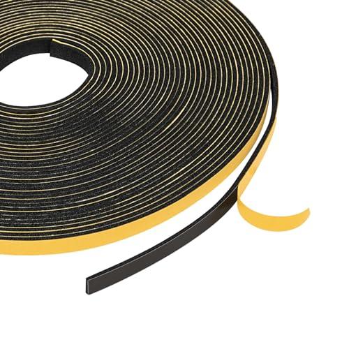 Yotache Weather Stripping (.25) 1/4 Inch Wide X 1/16 Inch Thick (New Adhesive Craft), Thin Foam Seal Gasket Tape for Window, Dashboard, Sliding Door Jamb, 65 Ft Length (2 Strips of 33 Ft Each)