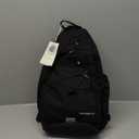 WATERFLY Sling Bag Crossbody Backpack: Over Shoulder Daypack Casual Cross Chest Side Pack (Large, Black)