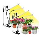 Bseah Grow Light Plant Light Indoor Plants, Full Spectrum Clip Plant Lamp, 10-Level Dimmable, Auto ON & Off Timer (2 Pack)
