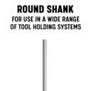 Drill America - DWRR23/64 23/64" High Speed Steel Straight Shank Straight Flute Chucking Reamer, DWR Series
