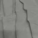 Chyhomenyc White Faux Linen Slub Textured Semi Sheer Small Window Kitchen Valance Curtain, Rod Pocket Cafe Valance for Bathroom Laundry Basement, 30Wx14L inch, 2 Piece