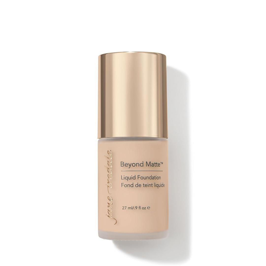jane iredale Beyond Matte 3-in-1 Liquid Foundation Lightweight, Buildable Coverage with a Semi Matte Finish Vegan, Clean & Cruelty-Free Makeup (M4)