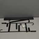 Over The Door Towel Rack, Towel Rack with Hooks for Door Hanging, Door Towel Bar, Over Door Towel Racks for Bathroom (Black)