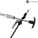 AM134404 Turn-to-Lock Spout Control Cable for John Deere 44'' 47'' 54'' 59'' 60'' Snow Thrower, Discharge Chute Angle Controller