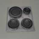 Gas Stove Burner Caps Set, Cooker Hat Set Suitable for Most Gas Stove Burners, 1 Large, 1 Small, 2 Middle