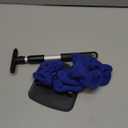 Windshield Cleaning Tool, Car Window Cleaner with Extendable Long Handle and 4 Washable Reusable Microfiber Pads, Auto Interior Exterior Glass Wiper Cleaning Kit Universal for Office and Home (Blue)