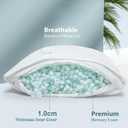 Rainmr Extra Firm Body Pillow 1.5cm Cubies Memory Foam Pain Relief & Sleeping & Supportive with Cooling Cover Hug Pillows 20 x 54 inches