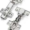 Laurey 10101 -AeroHinge - 110-Degree Full Overlay European Concealed Cabinet Hardware Hinge for Frameless Cabinet Doors with Soft Close and Snap On System- Pair