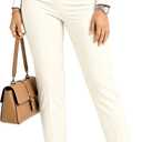 BIRW Womens High Waisted Pants 2026 Trendy Skinny Business Work Casual Pencil Trousers with Pockets S