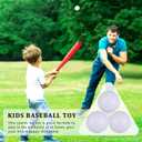 TOYANDONA 6pcs Kids Outdoor Baseball Practice Toys Children Toddlers Baseball Bats Baseballs Batting Skill Training Kids Toddlers