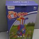 Liberry Toddler Golf Set, Upgraded Kids Golf Cart with Unique Shoulder Strap Design, Indoor and Outdoor Golf Toys for Boys and Girls Aged 1-5 Years Old (Blue)