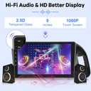 [2G+64G] Car Radio for Audi Q5 2010-2018, 9 inch Android 13 Touch Screen Car Stereo, Carplay/Android Auto/Hi-Fi/Bluetooth/WiFi + AHD Backup Camera + MIC