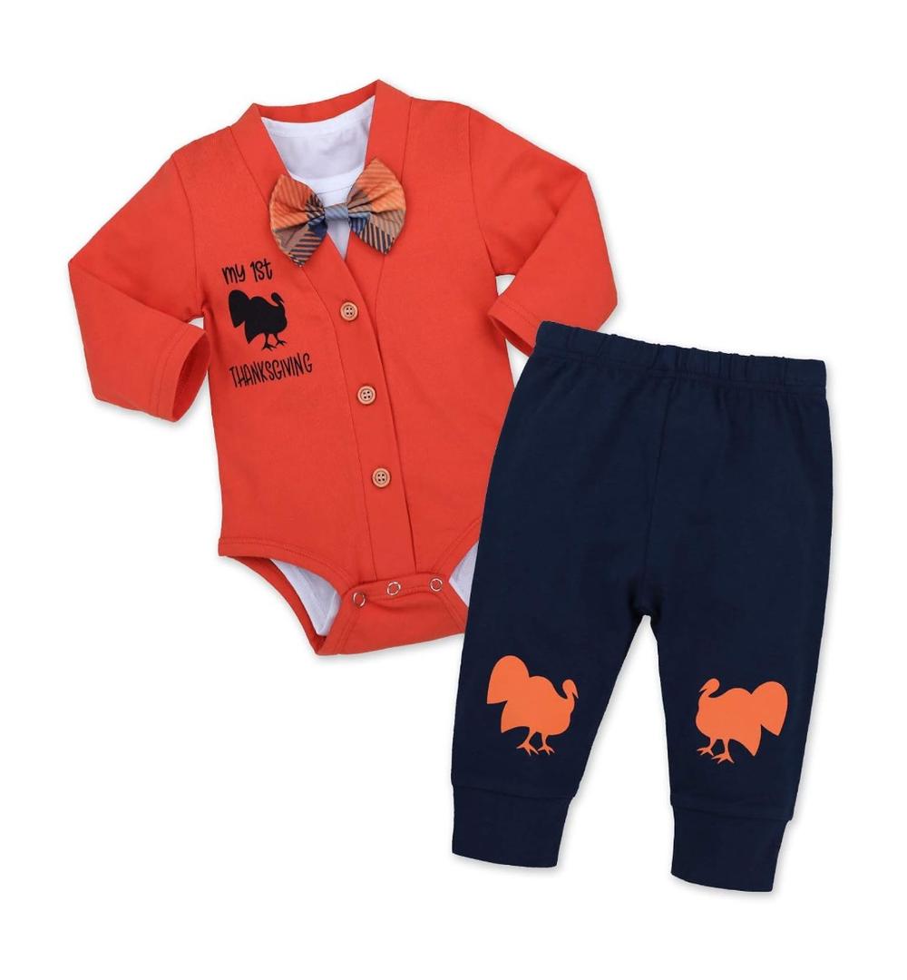 Baby Boys Thanksgiving Outfit My First