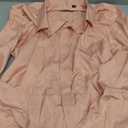 J.VER Men's Dress Shirts Solid Long Sleeve Stretch Wrinkle-Free Formal Shirt Business Casual Button Down Shirts (Medium, Coral)