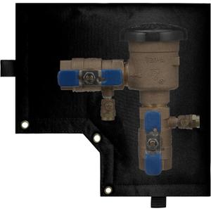 Backflow Preventer Cover Insulated Pouch, Sprinkler Valve Cover Insulated, Pipe Insulation Cover, Protects from Severe Snow and Intense Sun, Winter Water Well Pump Covers (Black 13" W12" H)