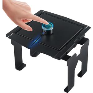 Center Console Safe Vault Safe Box with Fingerprint Lock Fits Jeep Wrangler JL 2018-2022 Compatible with Sport, Sport S, Willys, Sahara, Rubicon Models.