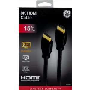 GE HDMI 2.1 Cable 8K 15FT