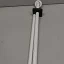 Matte White Window Curtain Rods 72 to 144 Inch, Adjustable Curtain Rod,Heavy Duty Window Rods,Thicken Sturdy Drapery Rods,Single Telescoping Decorative Curtain Rod for Window