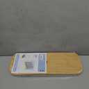 LONBET Toilet Paper Storage for 12 Rolls, Stackable & Foldable - The Ultimate Bathroom Organizer - Waterproof Basket with Bamboo Lid - Elegant Toilet Paper Storage Holder, Light Gray