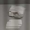 PINKXHY 100 PCS Mini Kraft Paper Box with Square Window Soap Packaging Boxes Craft Cardboard Present Container for Homemade Soap Favor Treat Bakery Candy, 3.5 x 2.6 x 1.2 Inch (White)